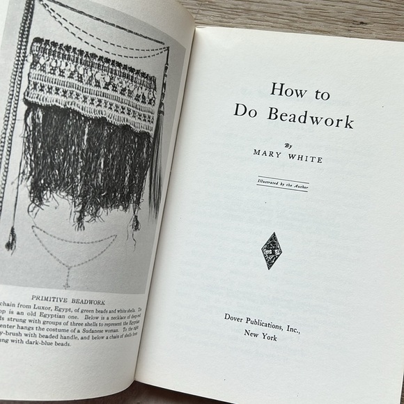 Vintage How To Do Bead Work by Mary White Softcover Reprint of 1904 Book - Picture 5 of 11